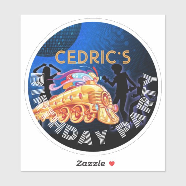 DISCO, RECORD ETIKETT, 70S, AUFKLEBER (Blatt)