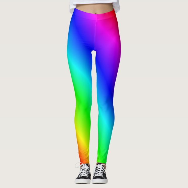 Disco-Regenbogen-Leggings Leggings (Vorderseite)