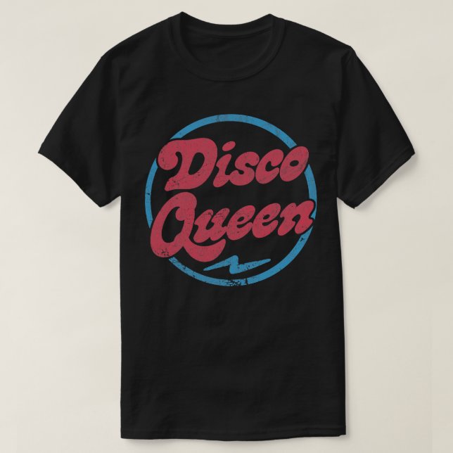 Disco Retro Style Typografy Design T-Shirt (Design vorne)