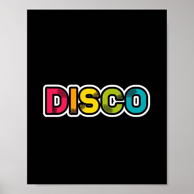 DISCO Retro-Vinyl Poster (Vorne)