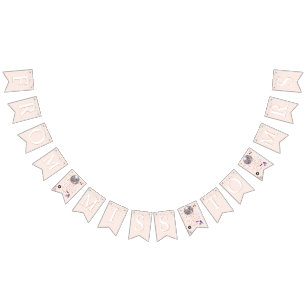 Disco Rollschuh-Bachelorette   Fräulein zu Frau Wimpelkette