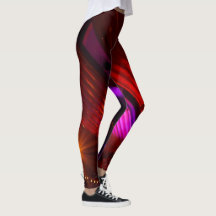 Disco-rote "Luxe" Leggings