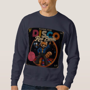 Disco-Roter Panda Sweatshirt