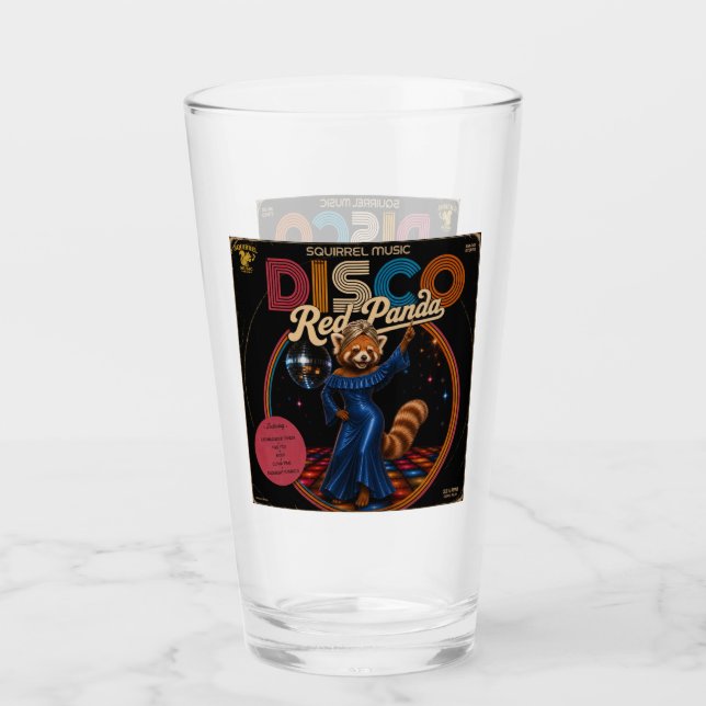 Disco-Rotpanda-Duo Glas (Vorderseite)