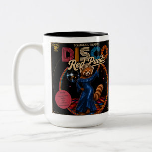 Disco-Rotpanda-Duo Zweifarbige Tasse