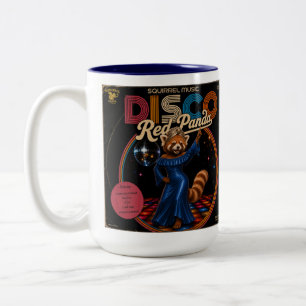 Disco-Rotpanda Zweifarbige Tasse