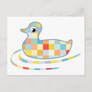 Disco Rubber Ducky Postkarte
