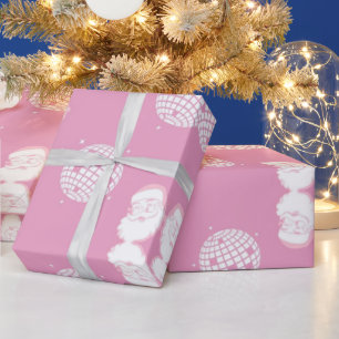 Disco Santa Christmas Geschenkpapier