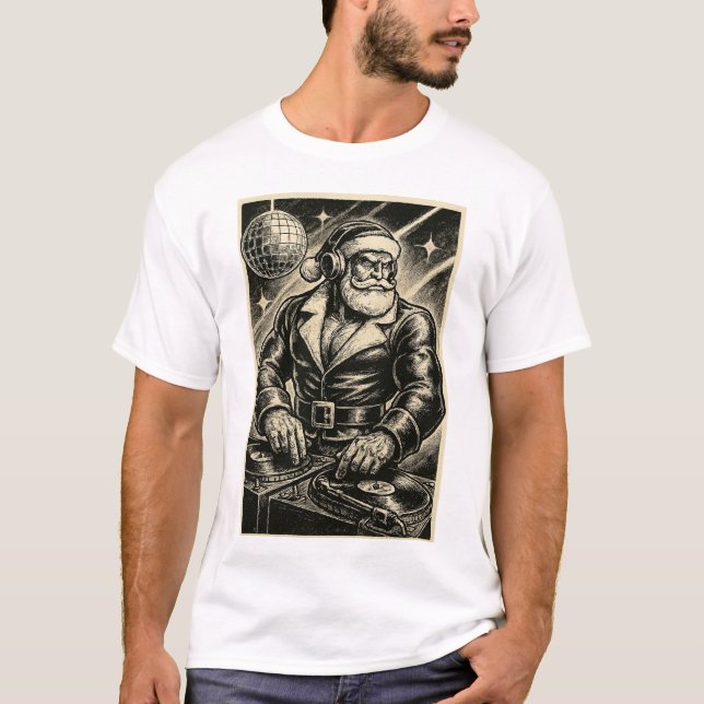 Disco Santa Gay T-Shirt | Gay Shirt for Men | LGBT (Vorderseite)