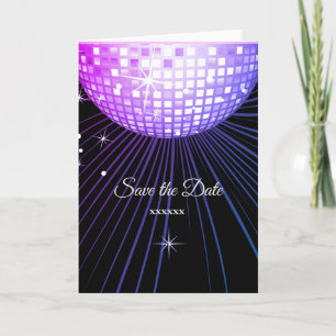 Disco, Save the Date Karte, Größe: Standard(5" x 7 Ankündigung