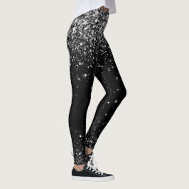 Disco-Silber-Glamour  Leggings