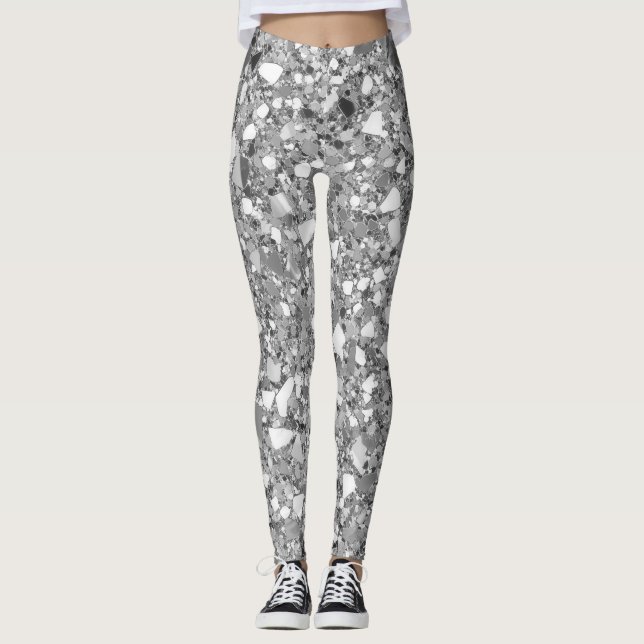 Disco Silver Glam Leggings (Vorderseite)