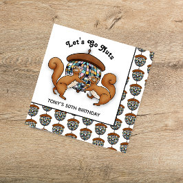 Disco Squirrels Geburtstagsparty Napkins Serviette