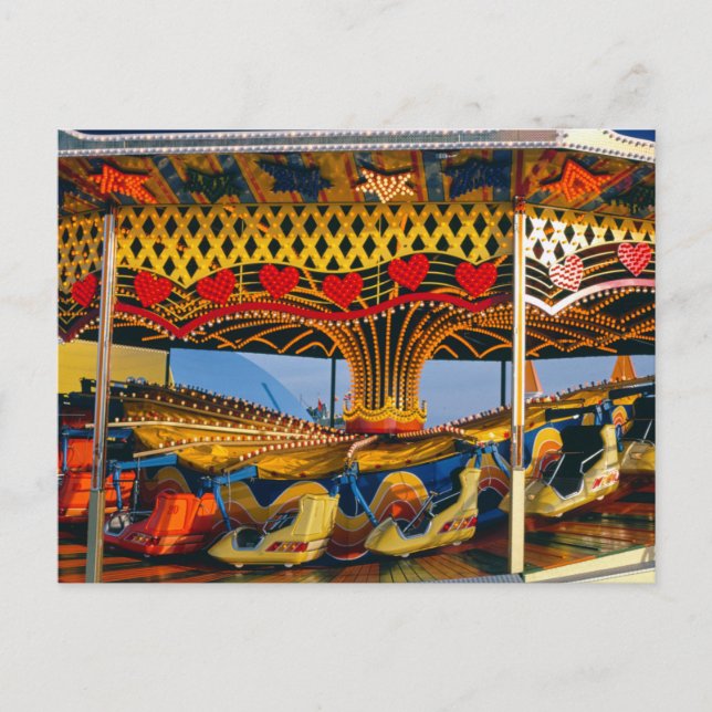 Disco Star Ride, Seaside Heights NJ Vintag Postkarte (Vorderseite)
