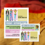 Disco-Stil, Lässiges Dress Day Fundraiser Advert Flyer<br><div class="desc">Disco Style,  Lässig Dress Day Fundraiser Werbe-Flyer von der Business Card Store.</div>