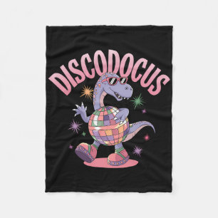 Disco tanzender Dinosaurier Diplodocus Dino lustig Fleecedecke