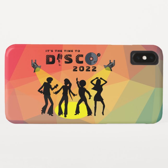 Disco Tanzfläche Retro Multicolor Feier Case-Mate iPhone Hülle (Rückseite (Horizontal))