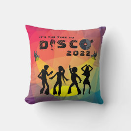 Disco Tanzfläche Retro Multicolor Feier Kissen