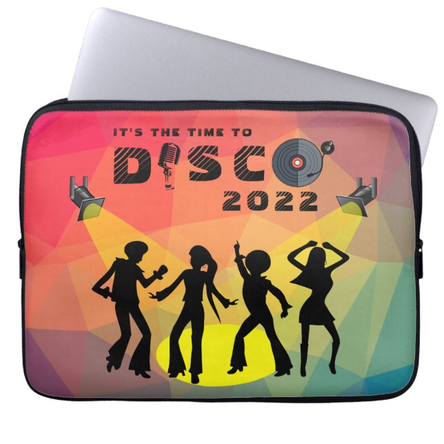Disco Tanzfläche Retro Multicolor Feier Laptopschutzhülle (Vorderseite)