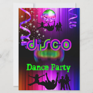 Disco-Tanzparty-Event-Menge Rave Einladung