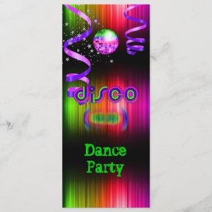Disco-Tanzparty Spiegelkugel Einladung