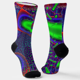 Disco Tech Dichroic Glass Fraktal Socken