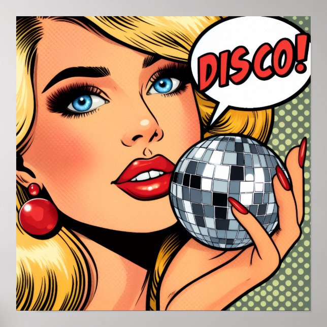 Disco-Themenposter-Kunst Poster (Vorne)