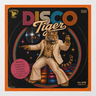 Disco-Tiger-Album Fensteraufkleber