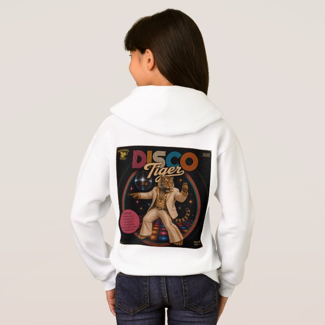 Disco-Tiger-Album Hoodie (Schwarz voll)