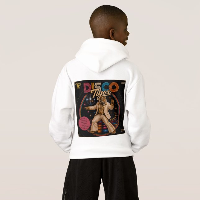 Disco-Tiger-Album Hoodie (Schwarz voll)