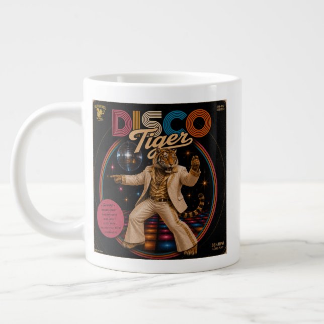 Disco-Tiger-Duo Jumbo-Tasse (Links)