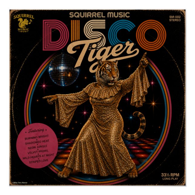 Disco-Tigress Poster (Vorderseite)