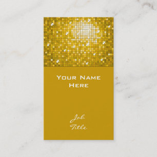 Disco Tiles "Gold" Visitenkarte oben
