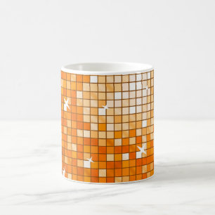 Disco Tiles Orange Tasse