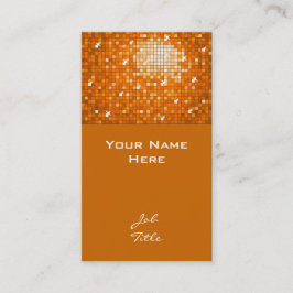 Disco Tiles Orange Visitenkarten oben Visitenkarte