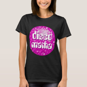Disco Tiles Pink "Disco Mama" Damen T - Shirt