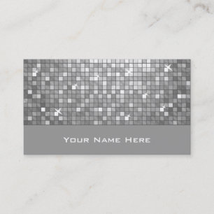 Disco Tiles "Silver" Visitenkarte