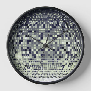 Disco-Träume: Vintage-Disco-Kugel Uhr