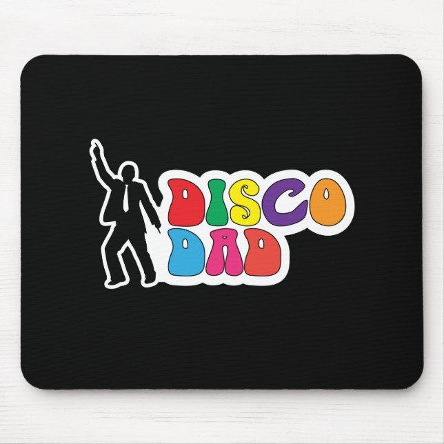 Disco Vater - Der sonnige Vatertag Mousepad (Vorne)
