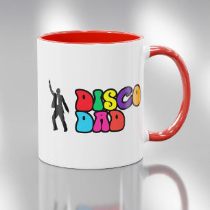 Disco Vater Tasse - ein buntes Vatertagsgeschenk