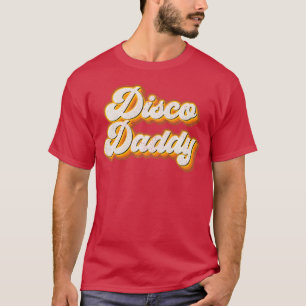 Disco-Vati passendes 60er 70er Party-Kostüm Papa f T-Shirt