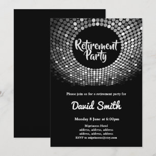 Disco, Vintag, Tanzabend Party laden ein Einladung