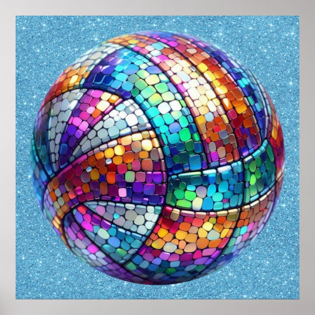 Disco Volleyball Poster (Vorne)
