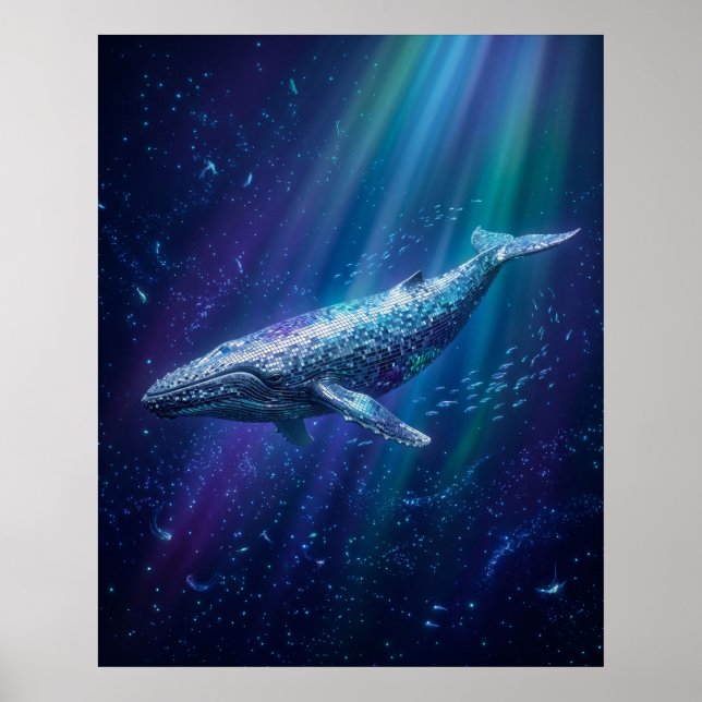 Disco-Wal Tiefes Leuchten Poster (Vorne)