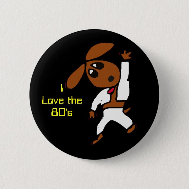 discodox, i-Liebe the80 Button (Vorderseite)