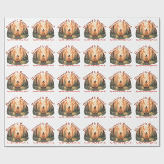 Disconnect to reconnect forest meditation art geschenkpapier