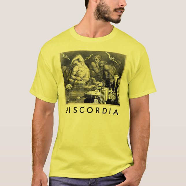 Discordia gelber T - Shirt (Vorderseite)