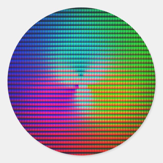 DiscoTech 5 Runder Aufkleber (Vorderseite)