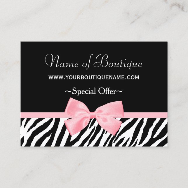 Discount-Coupon für Chic Boutique Light Pink Ribbo Rabattkarte (Vorderseite)