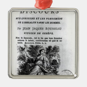 'Discours l'Origine und les Fondements Silbernes Ornament